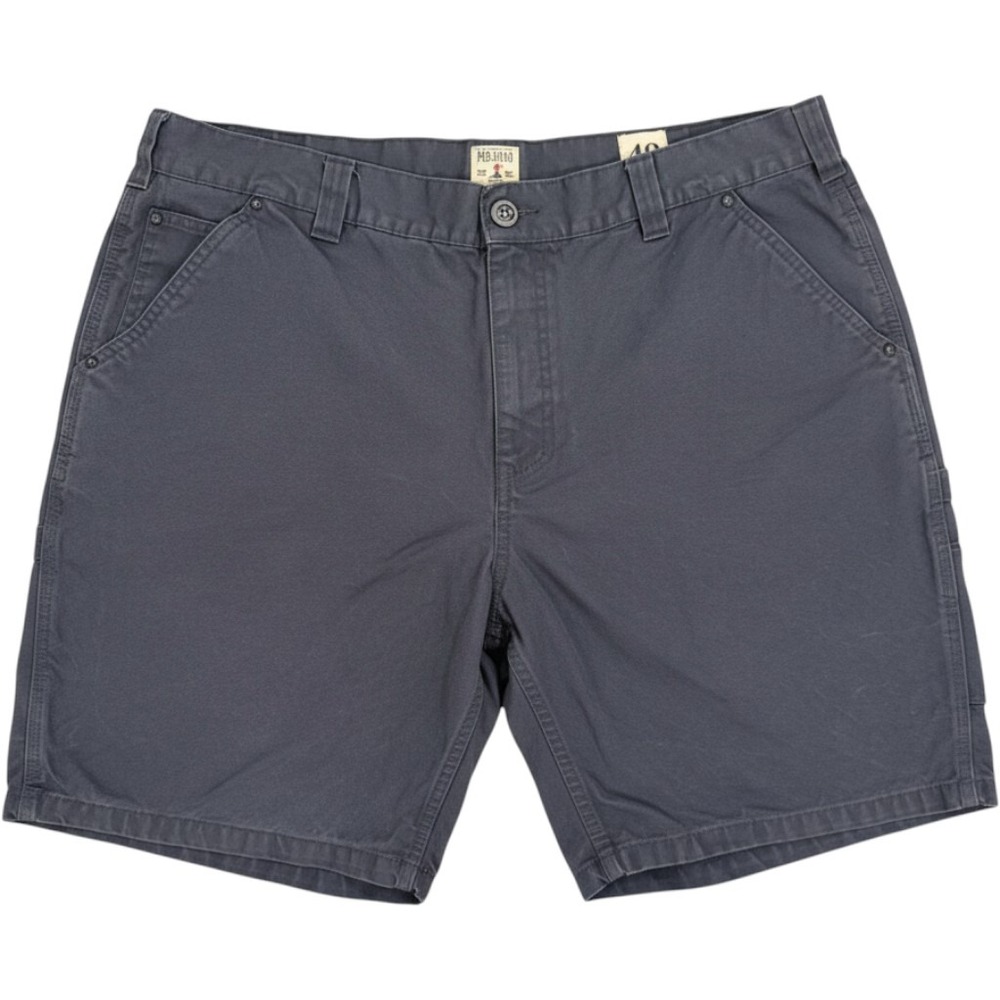 Red Head Carpenter Shorts Mens 42 Gray Canvas Utility Workwear 100% Cotton